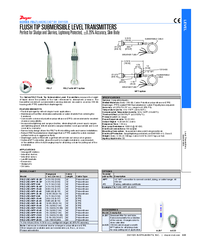 Thumbnail of document Data Sheet - FBLT Flush Tip Submersible Level Transmitter